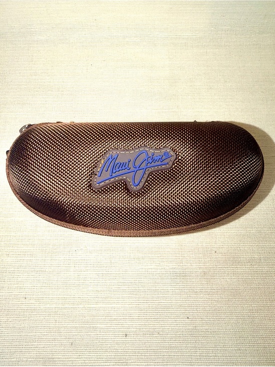 Maui Jim Other - Maui Jim Brown Sunglass Hard Case Zip Closure Pre Owned